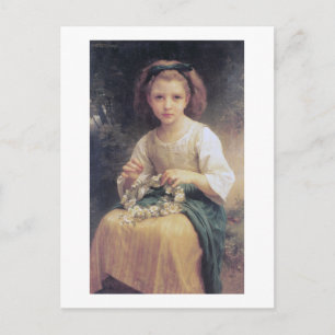 Carte Postale Enfant Braiing a Crown, Bouguereau