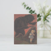 Carte Postale Enfant Caché De Krampus (Debout devant)
