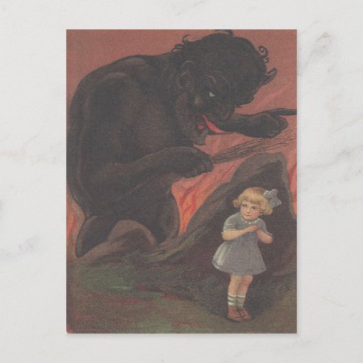 Carte Postale Enfant Caché De Krampus (Devant)