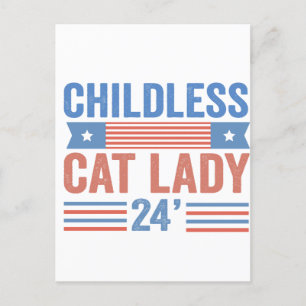 Carte Postale Enfant Chat Lady 2024