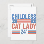 Carte Postale Enfant Chat Lady 2024 (Devant / Derrière)