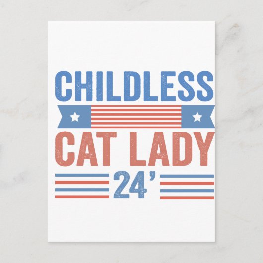 Carte Postale Enfant Chat Lady 2024 (Devant)