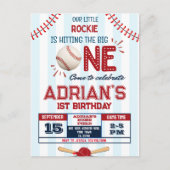 Carte Postale Enfant d'anniversaire de baseball (Devant)