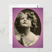Carte Postale Enfant dans la prière (Devant / Derrière)