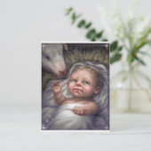 Carte Postale Enfant dans le gestionnaire (Debout devant)