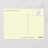 Carte Postale Enfant dans un jardin (Dos)