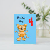 Carte Postale Enfant de 4 ans (Debout devant)