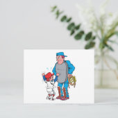 Carte Postale enfant de baseball se disputant avec l'arbitre (Debout devant)