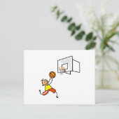 Carte Postale Enfant de basket-ball (Debout devant)