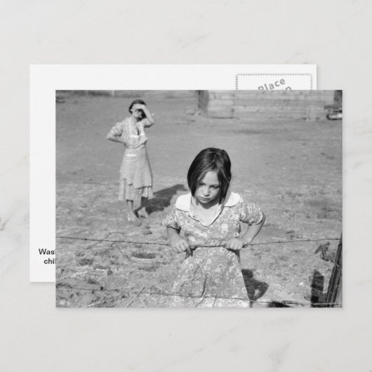 Carte Postale Enfant de la dépression (Devant / Derrière)