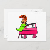 Carte Postale Enfant de l'école (Devant / Derrière)