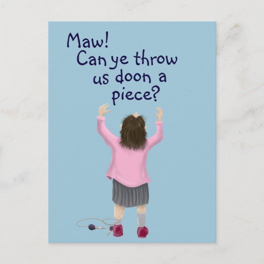 Carte Postale Enfant écossais "jeely piece" (Devant)