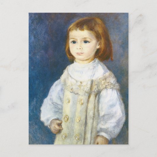 Carte Postale Enfant en blanc par Pierre Auguste Renoir (Devant)