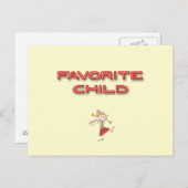 Carte Postale Enfant favori (Devant / Derrière)