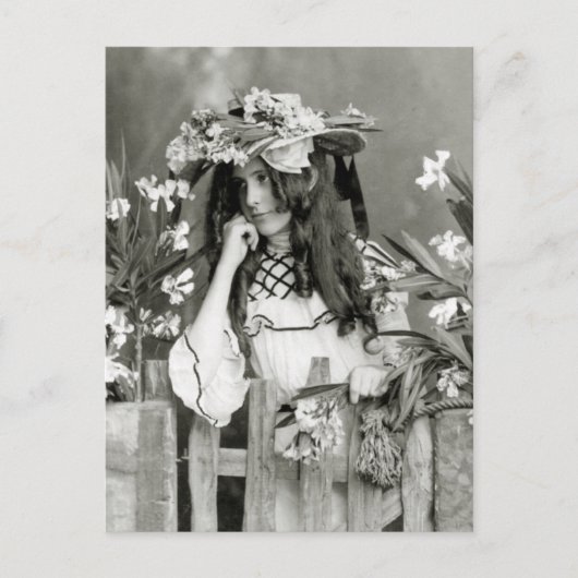 Carte Postale Enfant fleur devant son temps : 1902 (Devant)