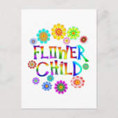 CARTE POSTALE ENFANT FLEURS (Devant)