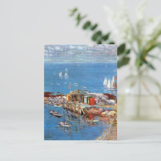 Carte Postale Enfant Hassam - Après-midi en août Appledore (Debout devant)