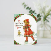 Carte Postale Enfant Iceskating (Debout devant)