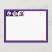 Carte postale enfant Purple Moon (Dos)