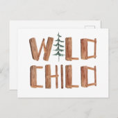 Carte Postale Enfant sauvage des bois (Devant / Derrière)