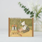 Carte Postale Enfant suédois avec jouets (Debout devant)