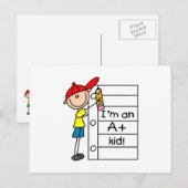 Carte Postale Enfant Super (Devant / Derrière)