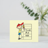 Carte Postale Enfant Super (Debout devant)