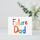 Carte Postale Enfant Texte Futur Papa T-shirts et cadeaux (Debout devant)