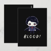 Carte Postale Enfant Vampire (Devant / Derrière)