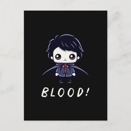 Carte Postale Enfant Vampire (Devant)