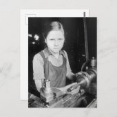 Carte postale enfant vintage (Devant / Derrière)