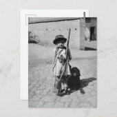 Carte postale enfant vintage (Devant / Derrière)