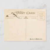 Carte Postale Enfant Vintage sur Luge (Dos)