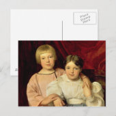 Carte Postale Enfants, 1834 (Devant / Derrière)
