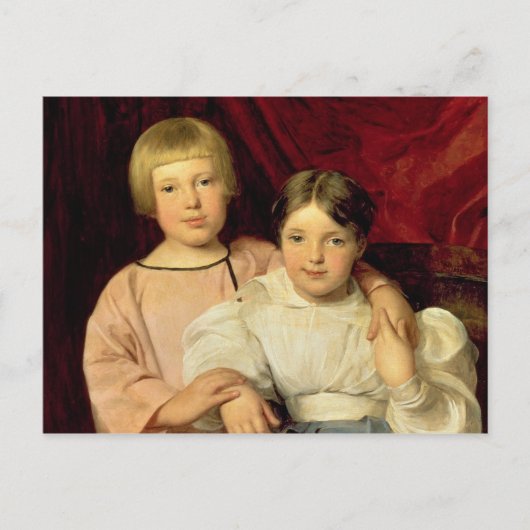 Carte Postale Enfants, 1834 (Devant)