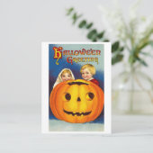 Carte Postale Enfants à Halloween (Debout devant)