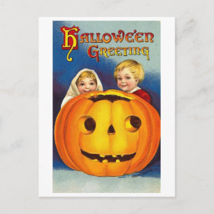 Carte Postale Enfants à Halloween
