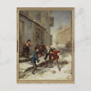 Carte Postale Enfants à la recherche d'un rat