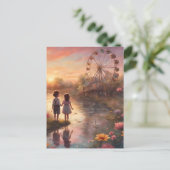 Carte Postale Enfants au carnaval (Debout devant)