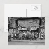 Carte Postale Enfants au cinéma, 1925 (Devant / Derrière)