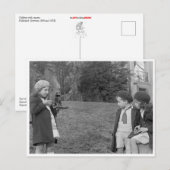 Carte Postale Enfants Avec Caméra (Devant / Derrière)