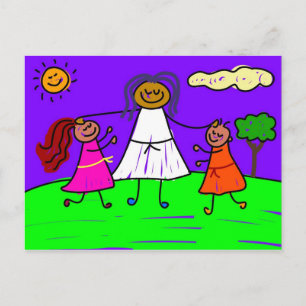 Carte Postale enfants bénis
