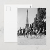 Carte Postale Enfants Champs de Mars Paris 1944 Robert Doisneau (Devant / Derrière)