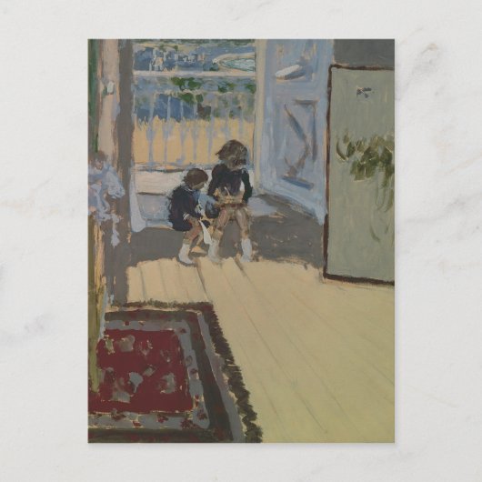 Carte Postale Enfants dans une chambre, 1893 (Devant)