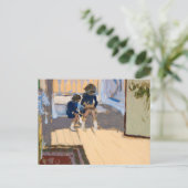 Carte Postale Enfants dans une chambre, 1909 par Edouard Vuillar (Debout devant)