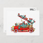 Carte postale Enfants de camion-feu (Devant / Derrière)