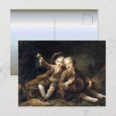 Carte Postale Enfants de Duc de Bouillon - Francois Drouais (Devant / Derrière)