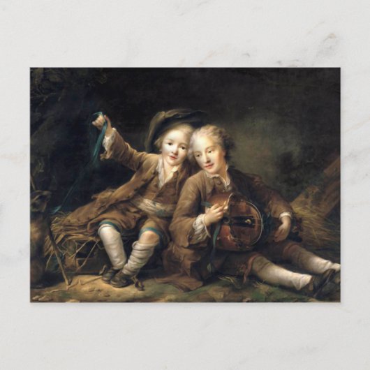 Carte Postale Enfants de Duc de Bouillon - Francois Drouais (Devant)