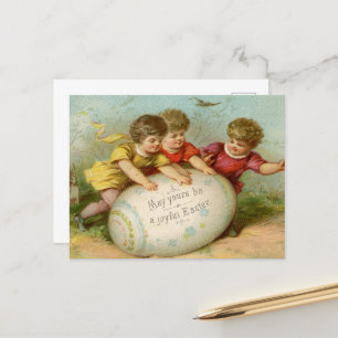 Carte Postale Enfants de Pâques vintages