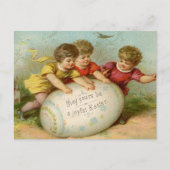 Carte Postale Enfants de Pâques vintages (Devant)